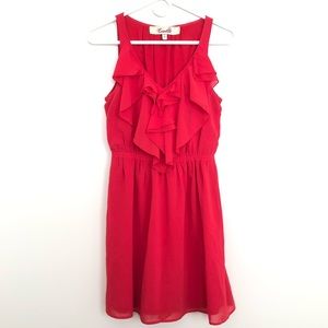 Red Ruffled Dress